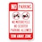 Signmission No Parking No Motorcycle No Scooter Park Heavy-Gauge Aluminum Sign, 12" x 18", A-1218-23704 A-1218-23704 - alternate 1
